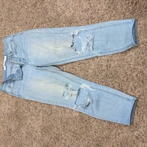 Distressed jeans